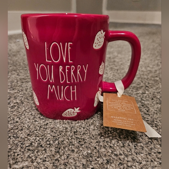 Rae Dunn Other - Love You Berry Much Rae Dunn Strawberry Red Mug